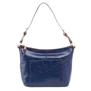 HOBO indigo leather Charlie shoulder bag